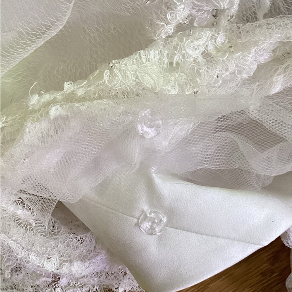 - Jasmine Haute Couture Wedding Gown Dress, sz 8, Silk, Lace, Embroidered … - Picture 16 of 16